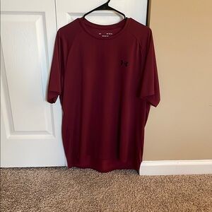 Under Armour Red Short Sleeve Tee Classic Crew Neck men’s large